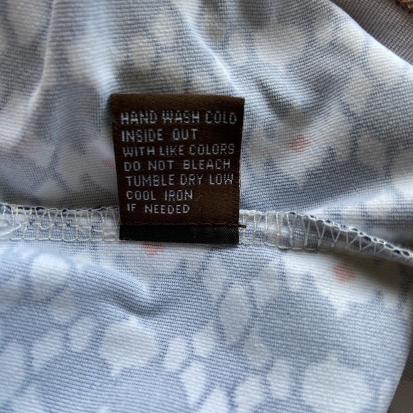 J. McLaughlin Catalina Cloth Dress Tie Waist Boat Neck Geometric Pattern Medium - Picture 5 of 11